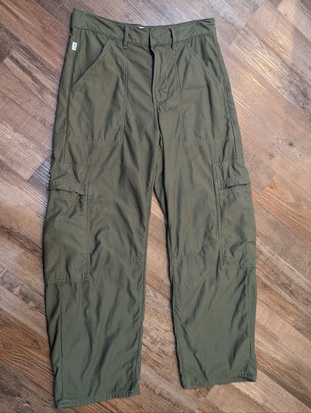 Citizens of Humanity Marcelle Cargo Barrel Pant Trouser in Dogwood Olive Sz 26 - Picture 3 of 16